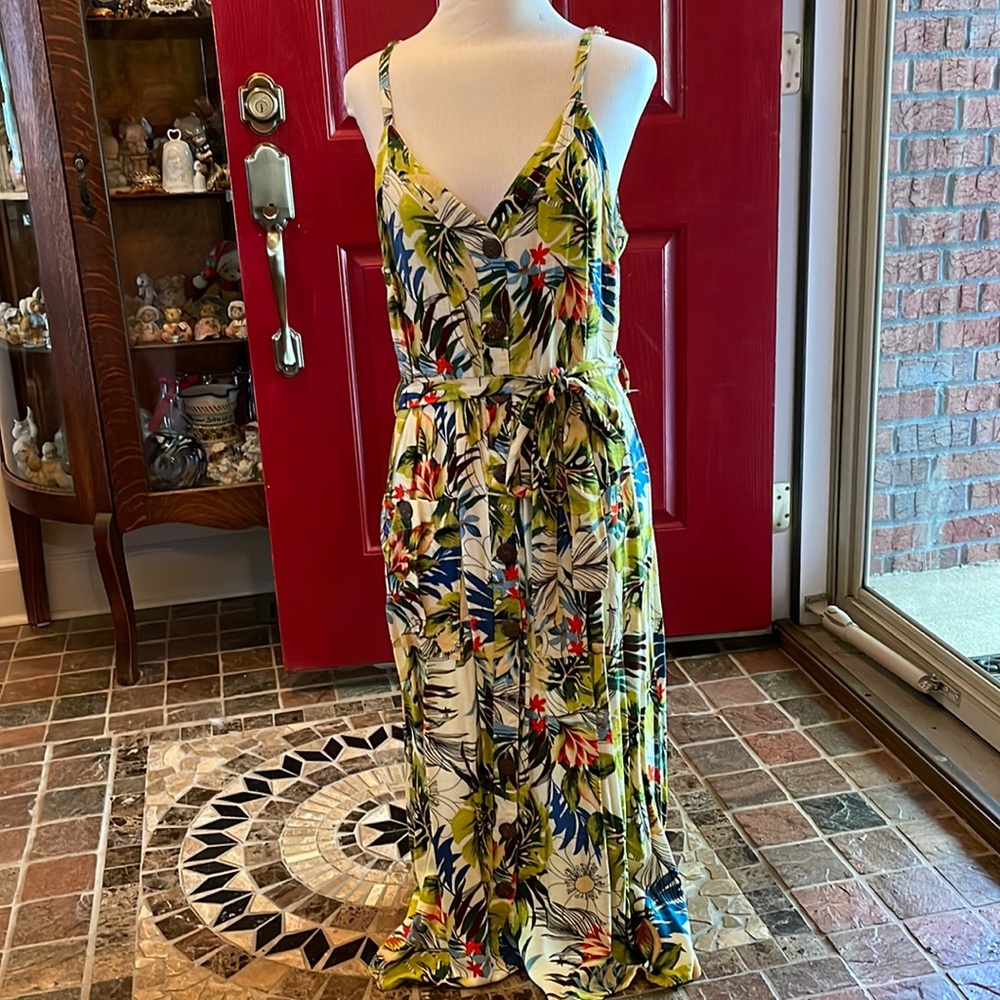 COPY - Tropical floral strappy dress